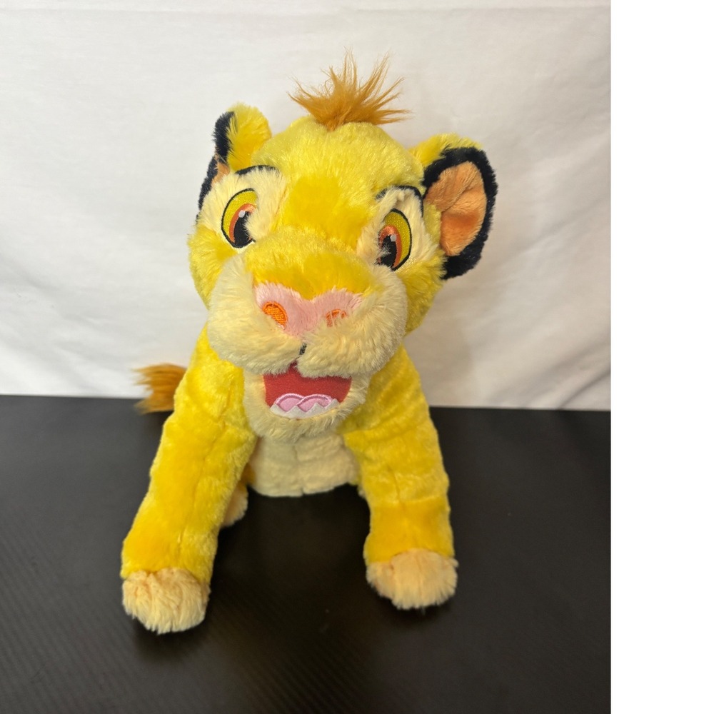 Disney Lion King Simba Plush Just Play Yellow Interactive Stuffed Animal Toy